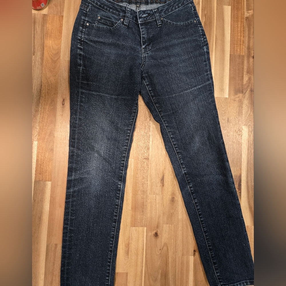 Vintage Y2K Jag Jeans Women's Skinny Jeans - Dark Blue Low Rise